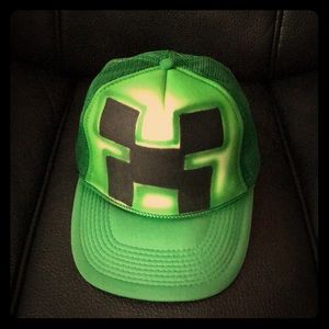Green Minecraft Creeper Kid’s Hat